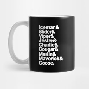 Top Gun Names List Mug